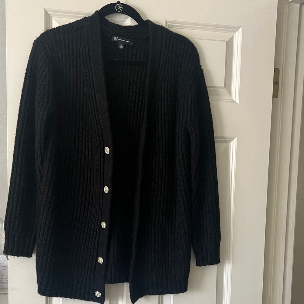 Black cardigan